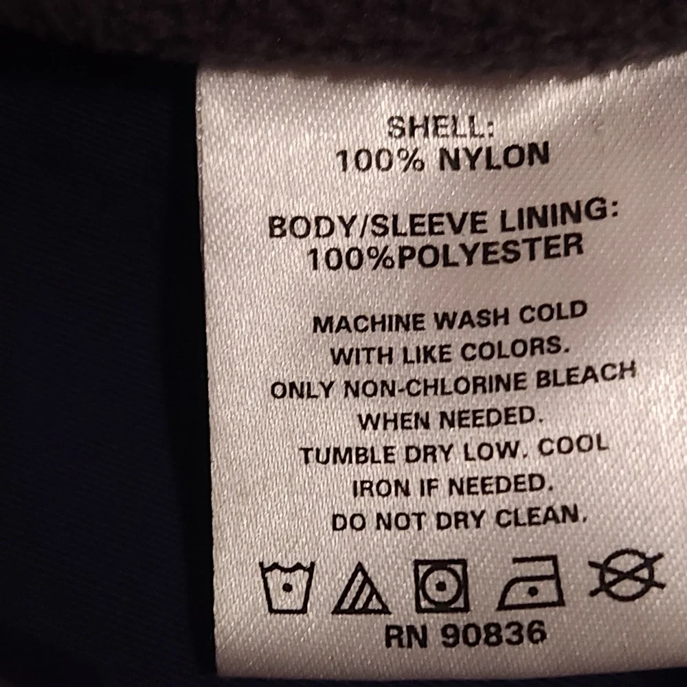 Port Authority Fleece Lined Windbreaker Jacket Men's‎ XL Willdan Logo Navy